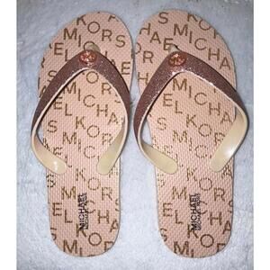 Michael Kors Flavia Blush Sandals Sz 3